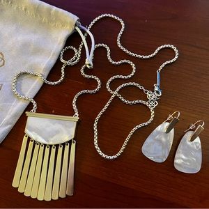 Kendra Scott Ellen necklace with earrings